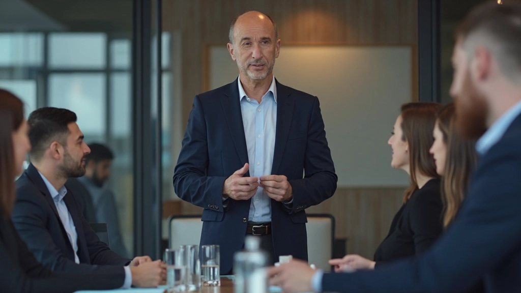 Лидер проводит встречу с командой по обсуждению принципа Парето